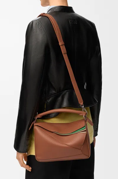 Loewe Small Layered Puzzle Bag In Classic Leather Skin For Woman