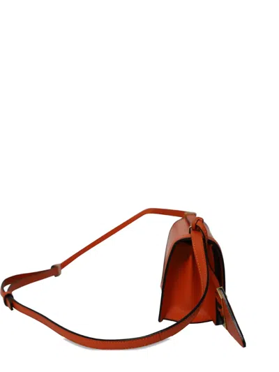 Pre-owned Loewe Small Leather Cross Body Bag In Orange