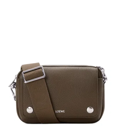 LOEWE SMALL LEATHER PEBBLE MESSENGER BAG