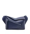 Loewe Small Puzzle Edge Classic Calfskin Bag In Blue