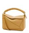 Loewe Small Leather Puzzle Top-handle Bag In Beige