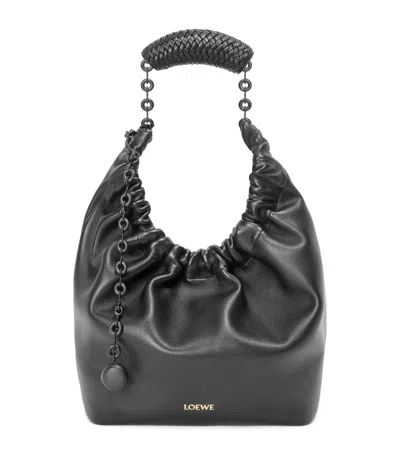 LOEWE SMALL LEATHER SQUEEZE TOP-HANDLE BAG