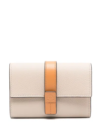 Loewe Small Leather Wallet In Brown