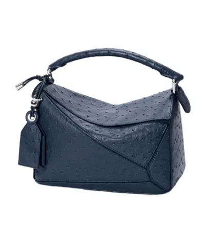 Loewe Small Lightweight Puzzle Crossbody Bag In Deep Navy Blue