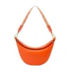 Loewe Small  Luna Bag In Satin Calfskin And Jacquard In Orange