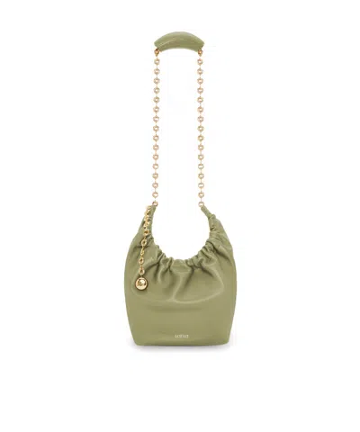 Loewe Small Logo Shoulder Bag In Green