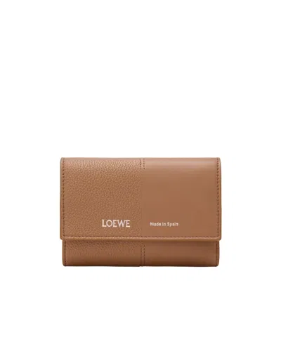 Loewe Small Logo Wallet In Brown