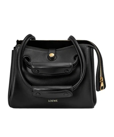 Loewe Small Madrid Bag In Supple Calfskin In Black