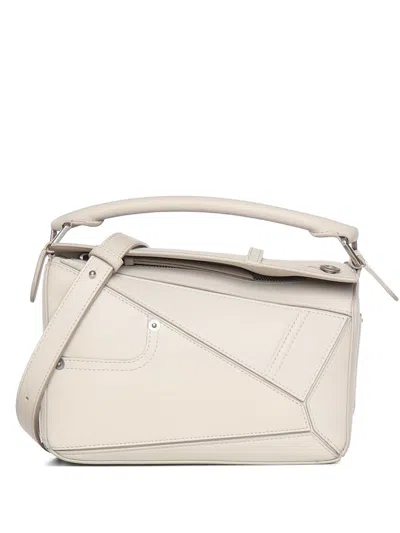 Loewe Small Panta Puzzle Tote Bag In Neutral