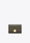 Loewe Pebble Small Vertical Wallet In Pebble Grained Calfskin In Brown