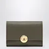 Loewe Pebble Small Vertical Wallet In Pebble Grained Calfskin In Green