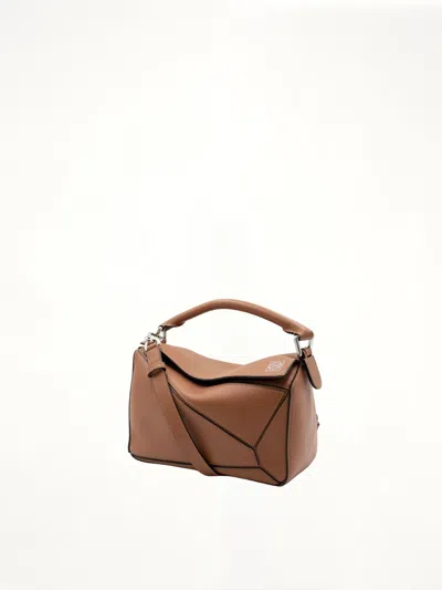 Loewe Small Puzzle Bag In Brown