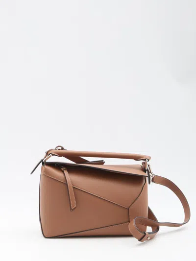 Loewe Small Puzzle Bag In Brown