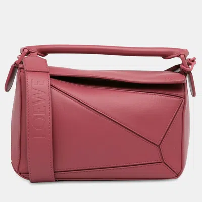 Pre-owned Loewe Small Puzzle Bag In Pink