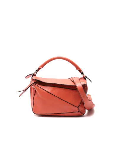 Loewe Small Puzzle Bag In Red