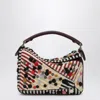 Loewe Small Puzzle Bag With 3d Effect Polka Dots In Sand