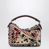 Loewe Small Puzzle Bag With 3d Effect Wool Polka Dots In Multi