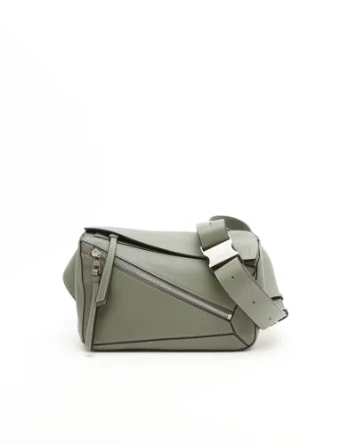 Loewe Small Puzzle Bum Bag In Green