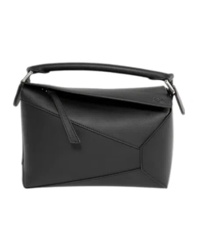 Loewe Small Puzzle Edge Bag In Black