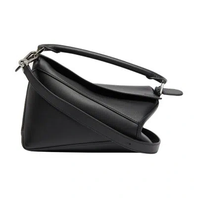 Loewe Small Puzzle Edge Bag In Black