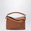 Loewe Small Puzzle Edge Bag In Brown In Orange