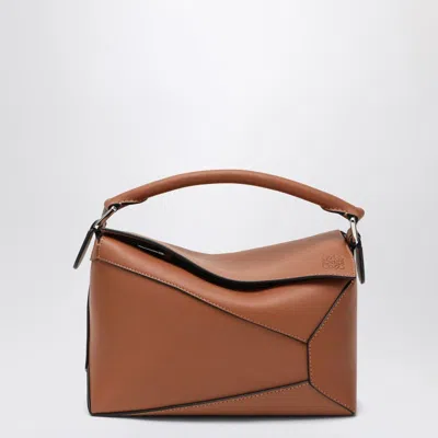 Loewe Small Puzzle Edge Bag In Brown Women In Orange