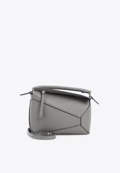 Loewe Small Puzzle Edge Shoulder Bag In Brown