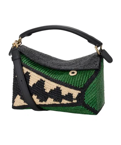 Loewe Small Puzzle Edge Shoulder Bag In Blue