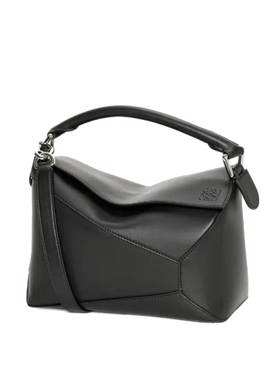 Loewe Small Puzzle Edge Tote Bag In Black