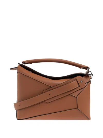 Loewe Small Puzzle Edge Tote Bag In Brown