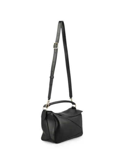 Loewe Small Puzzle Shoulder Bag In Black