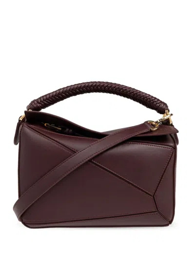 Loewe Small Puzzle Tote Bag In Brown
