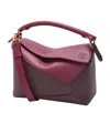 Loewe Small Leather Puzzle Edge Top-handle Bag In Multicolor