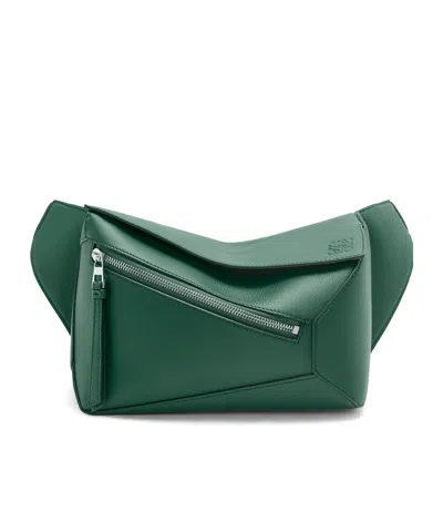 Loewe Small Puzzle Waist Pack In Green