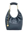 Loewe Small Python Skin Squeeze Shoulder Bag In Navy