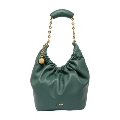 Loewe Small Squeeze Bag In Green