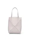 Loewe Small Tote Bag "puzzle Fold" In Gray