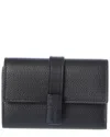 Loewe Small Vertical Leather Wallet In Black