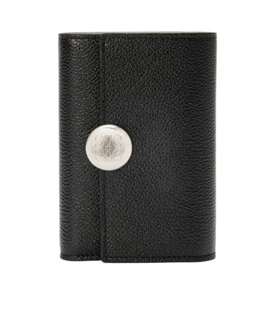 Loewe Small Vertical Wallet In Black
