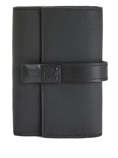 Loewe Small Vertical Wallet In Black