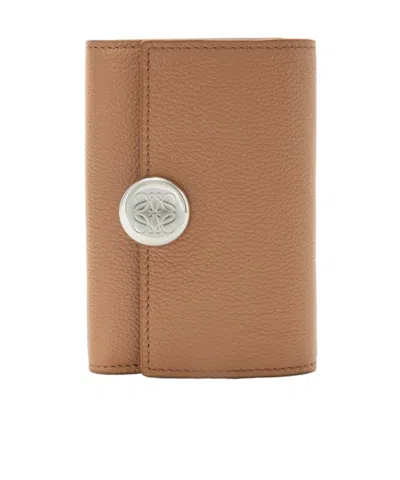 Loewe Small Vertical Wallet In Brown
