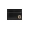 Loewe Puffer Anagram Plain Cardholder In Shiny Nappa Calfskin In Black