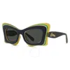Loewe Smoke Butterfly Ladies Sunglasses Lw40140u 20a 50