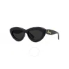 Loewe Smoke Butterfly Unisex Sunglasses Lw40096i 01a 54 In Black