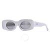 Loewe Smoke Mirror Rectangular Unisex Sunglasses Lw40033i 21c 49