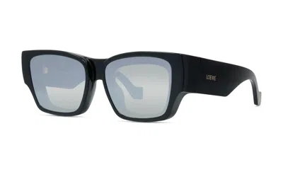 Loewe Smoke Mirror Square Unisex Sunglasses Lw40172u 01c 56 In Gray