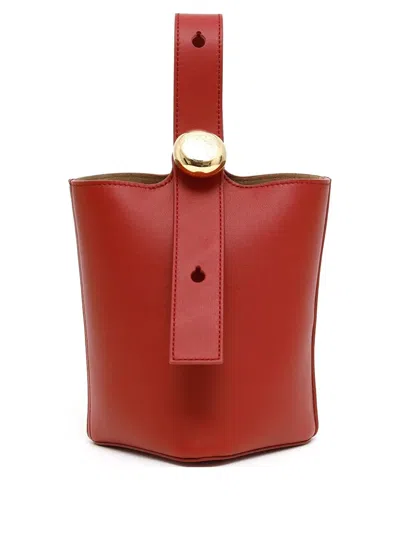 LOEWE LOEWE SMOOTH LEATHER MINI PEBBLE BUCKET BAG