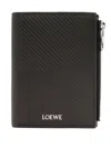 Loewe Snap Button-closure Slim Wallet In Black