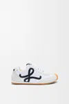 Loewe Mens White/comb Ballet Runner 2.0 Leather Low-top Trainers Eur 42 / 8 Uk