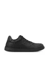 Loewe Jambo Logo-detail Leather Sneakers In Black